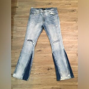 Fashion Nova Light Blue Flare Jeans